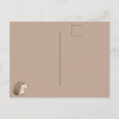 Niedlich Brown Cream Igel Mouse Die besten Freunde Postkarte (Rückseite)