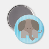 Niedlich Brown Elephant Magnet (Vorderseite/Rückseite)