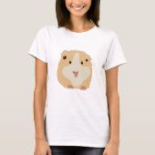 Niedlich Brown Funny Hamster T-Shirt (Vorderseite)
