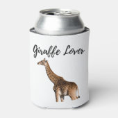 Niedlich Brown Giraffe Dosenkühler (Kanne Vorderseite)