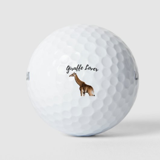 Niedlich Brown Giraffe Golfball (Vorderseite)