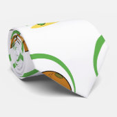 Niedlich Brown Green Cartoon Mushroom Fungi Art Krawatte (Gerollt)