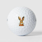 Niedlich Brown Hase Golfball (Vorderseite)