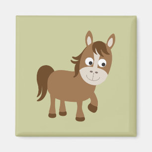 Niedlich Brown Horse Magnet