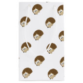 Niedlich Brown Igel Kleine Geschenktüte (Rückseite)