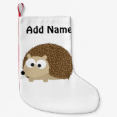 Niedlich Brown Igel Kleiner Weihnachtsstrumpf (Vorderseite)