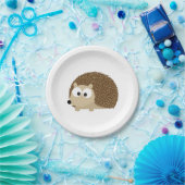 Niedlich Brown Igel Pappteller (Party)