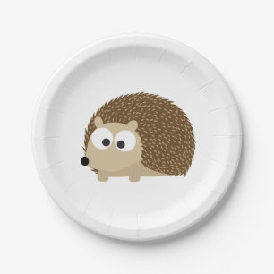Niedlich Brown Igel Pappteller