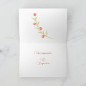 Niedlich Brown Kitty mit rosa Blume Osterkarte Karte (Innenseite)