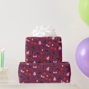 Niedlich Brown Modernes Weihnachtspapier Geschenkpapier