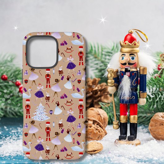 Niedlich Brown Nutcracker Weihnachtsmuster Case-Mate iPhone Hülle