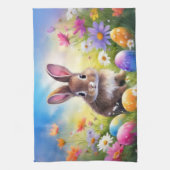 Niedlich Brown Oaster Baby Bunny Geschirrtuch (Vertikal)