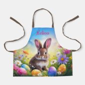 Niedlich Brown Oaster Baby Bunny Kids Schürze (Vorderseite)