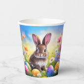 Niedlich Brown Oaster Baby Bunny Pappbecher (Vorderseite)