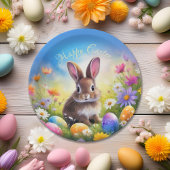 Niedlich Brown Oaster Baby Bunny Pappteller