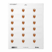 Niedlich Brown Owl Adressaufkleber (Vorne)