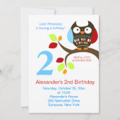 Niedlich Brown Owl - Einladung (Vorderseite)