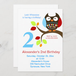 Niedlich Brown Owl - Einladung