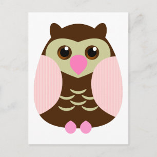 Niedlich Brown Owl Postkarte