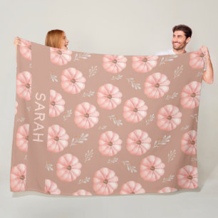 Niedlich Brown Peach Wassercolor Pumpfall Fleecedecke
