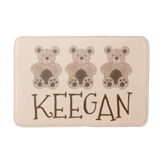 Niedlich Brown Plush Toy Teddy Bär gestopftes Tier Badematte (Vorderseite)
