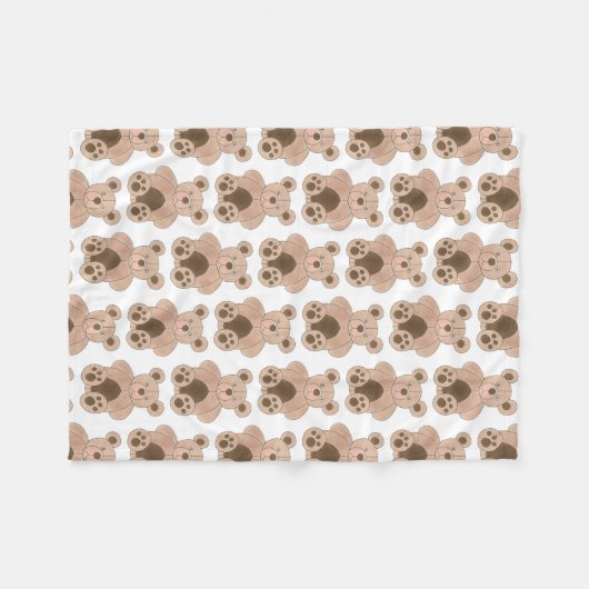 Niedlich Brown Plush Toy Teddy Bär gestopftes Tier Fleecedecke (Vorderseite (Horizontal))