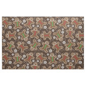 Niedlich Brown Red Green Christmas Lebkuchen Stoff (Fat Quarter (45,7 x 55,9 cm))