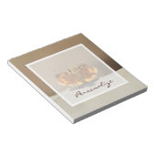 Niedlich-Brown-Schmetterling mit Namen Notizblock (angewinkelt)