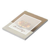 Niedlich-Brown-Schmetterling mit Namen Notizblock (Rotiert)