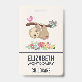 Niedlich Brown Sloth Hanging Ausweis