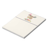 Niedlich Brown Sloth Hanging Notizblock (Rotiert)