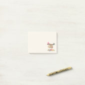 Niedlich Brown Sloth Hanging Post-it Klebezettel (Auf Schreibtisch)