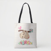 Niedlich Brown Sloth Hanging Tasche (Vorderseite)
