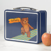 Niedlich Brown Teddy Bären Metal Lunch Box (Beispiel)
