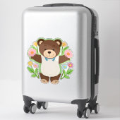 Niedlich Brown Teddy Bear Cartoon Aufkleber (Koffer)
