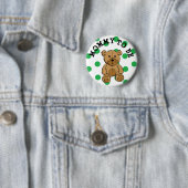 Niedlich Brown Teddy Bear Mommy zum Button (Beispiel)