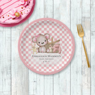 Niedlich Brown Teddy Bear Picnic Baby Dusche Pappteller