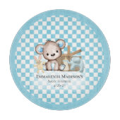 Niedlich Brown Teddy Bear Picnic Baby Dusche Schneidebrett (Vorderseite)