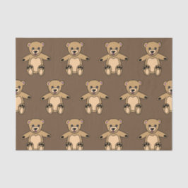 Niedlich Brown Teddy Bears Seidenpapier