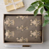 Niedlich Brown Teddy Bears Seidenpapier (Geschenk)