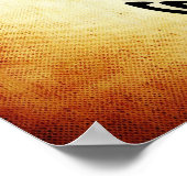 Niedlich Brown Tribal Tortoise Turtle Poster (Ecke)