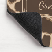 Niedlich Brown und Tan Giraffe Skin Mousepad (Ecke)