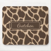 Niedlich Brown und Tan Giraffe Skin Mousepad (Vorne)
