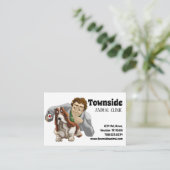 Niedlich Brown White Dog Tierklinik Visitenkarte (Stehend Vorderseite)