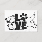 Niedlich Brown White Dog Tierklinik Visitenkarte (Rückseite)