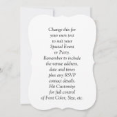 Niedlich Brown Woodland Hare Personalisiert Einladung (Rückseite)