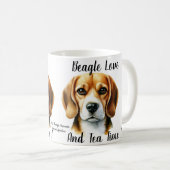 Niedlich Browns ''Beagle and Tee'' Kaffeetasse (VorderseiteRechts)