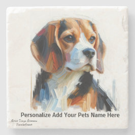 Niedlich Browns Beagle /PERSONALIZE Untersetzer