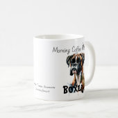Niedlich Browns Boxer Tasse PERSONALISIEREN (VorderseiteRechts)