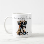Niedlich Browns Boxer Tasse PERSONALISIEREN (Links)